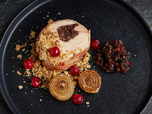 turkey and black pudding ballotine - how to cook a turkey - goodhomesmagazine.com