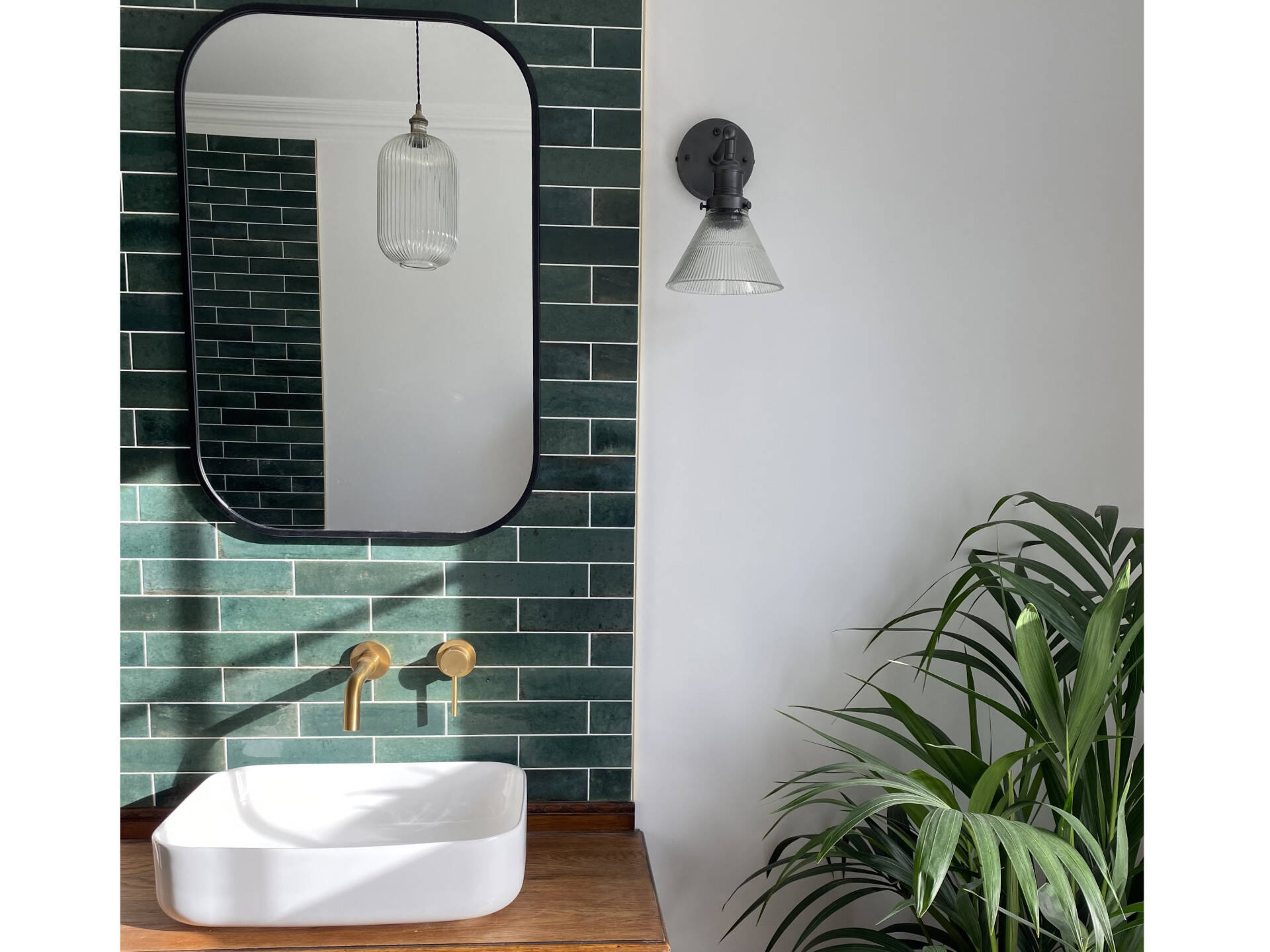  Industville’s Brooklyn Glass Funnel Wall Light 