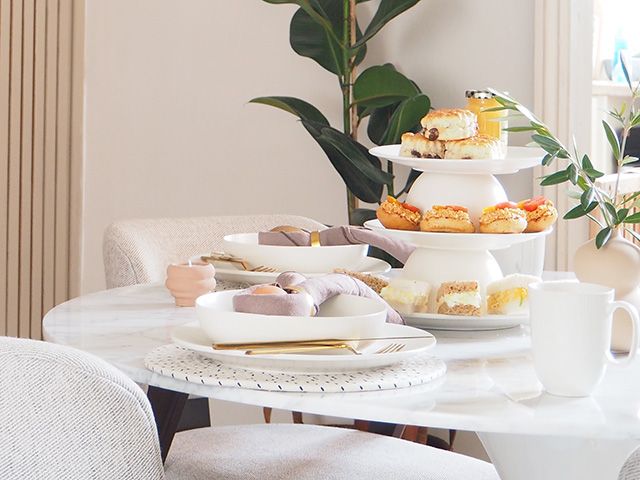 diy afternoon tea serving stand by luke arthur wells - dining room - goodhomesmagazine.com