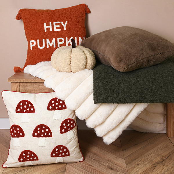 These cushions from The Range would make a perfect boo basket inclusion