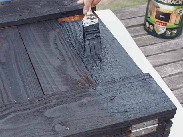 Painting box to create garden bar, goodhomesmagazine.com