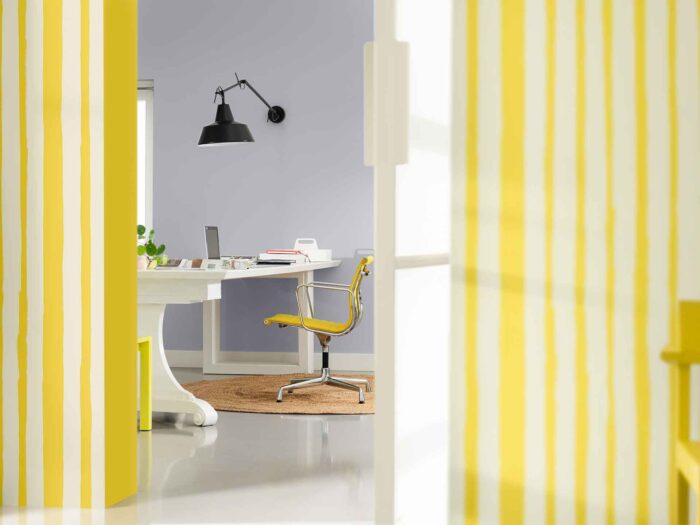 Consider bright yellow and white stripes for Dulux's Colour of the Year 2025