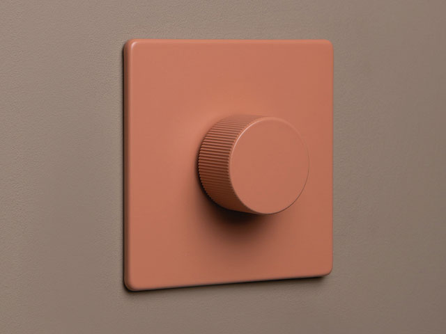 Cinnamon single chunky dimmer switch, £40.99, Dowsing & Reynolds