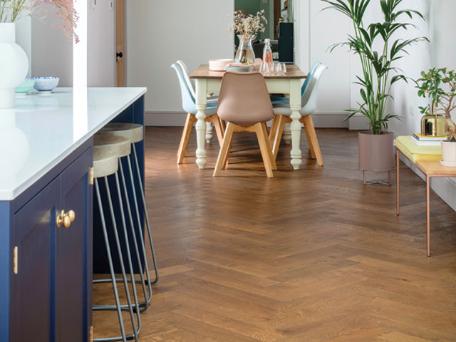 Herringbone floor by Natural Wood Flooring Company