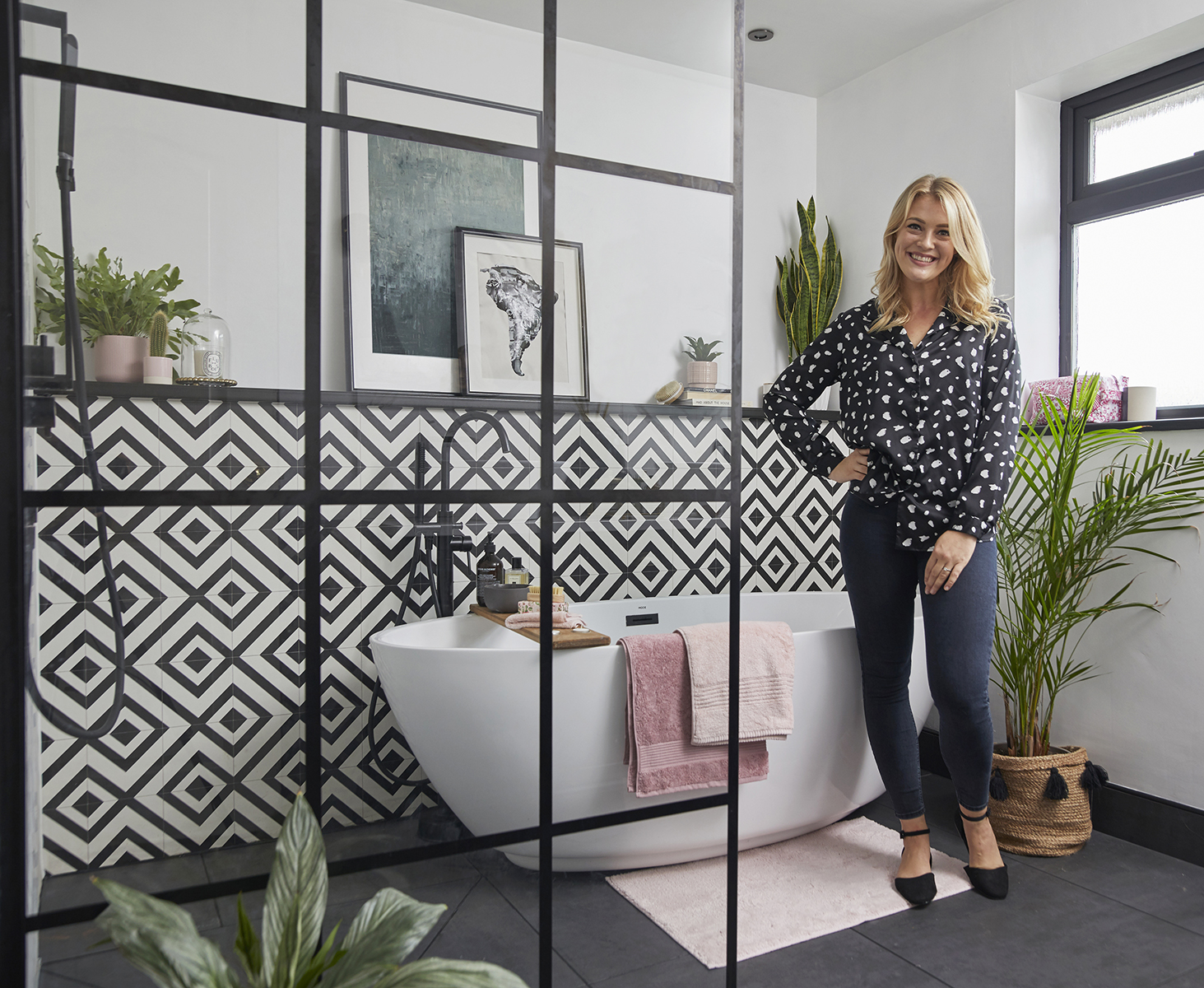 Knowing a bathroom should be as gorgeous as the rest of her home meant Jenny Haines went for beauty and practicality in her new space