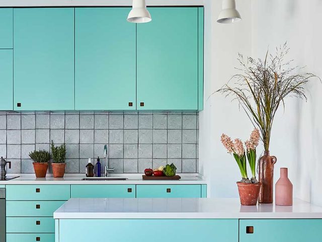 Miami vibes colourful kitchen makeover