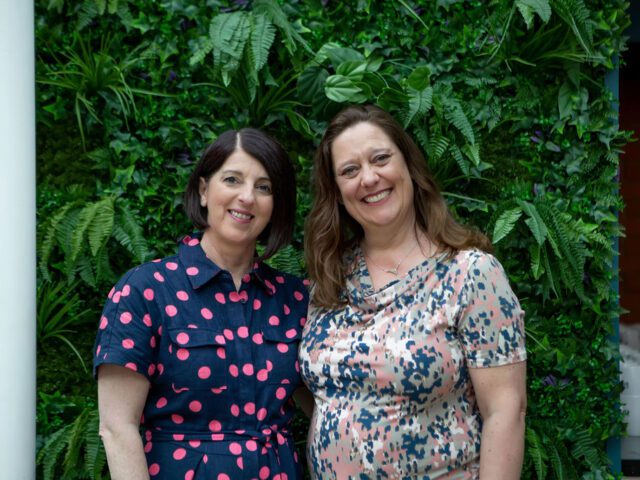 Lesley Spellman, left, and Ingrid Jansen