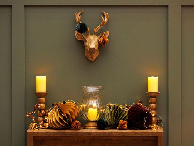 modern country mantelscape