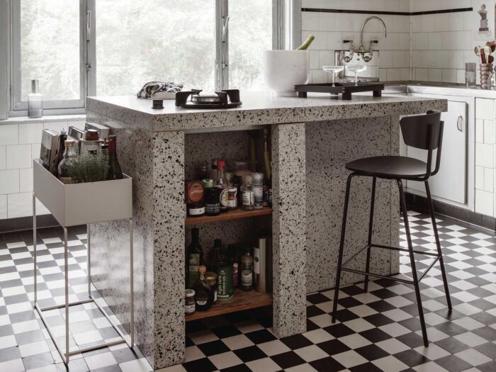 Look for compact or unusual shapes when picking your kitchen islands