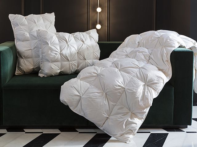 Penelope bedroom innovia goose down duvet and pillows - bedroom - goodhomesmagazine.com