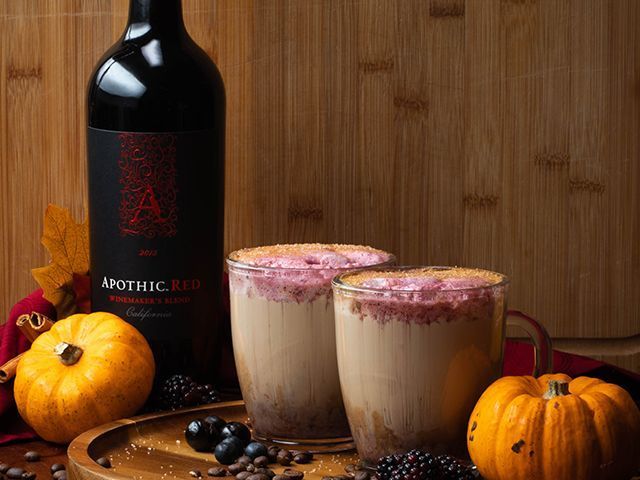 pumpkin wine latte - 6 pumpkin recipes to get you in the mood for halloween - kitchen - goodhomesmagazine.com