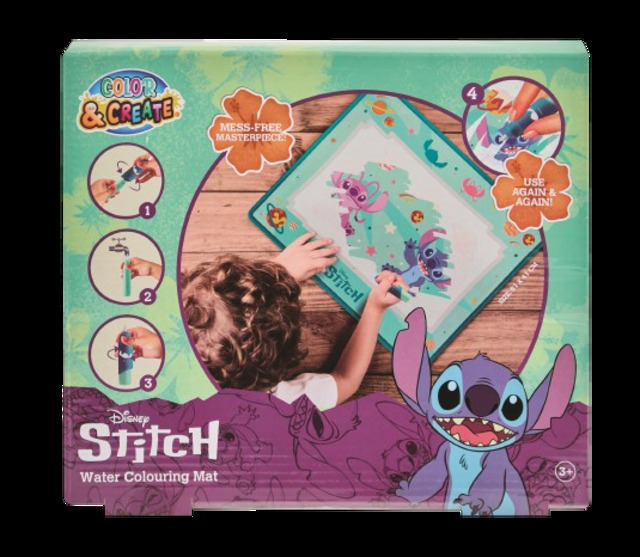 Stitch water colouring mat, £3.99