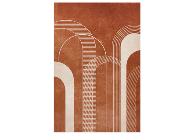 Terracotta wall art from Desenio