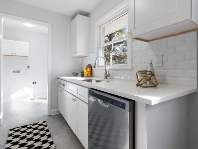 Dishwasher in a modern kitchen