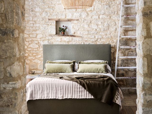 Pistachio green bedroom