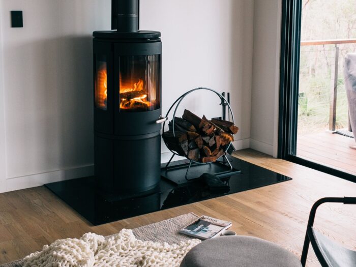 Woodburner in a living room