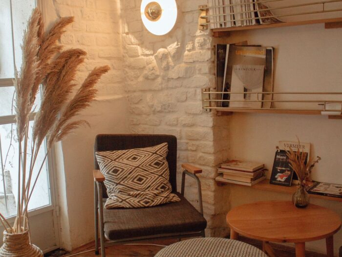 Cosy lighting in a living room