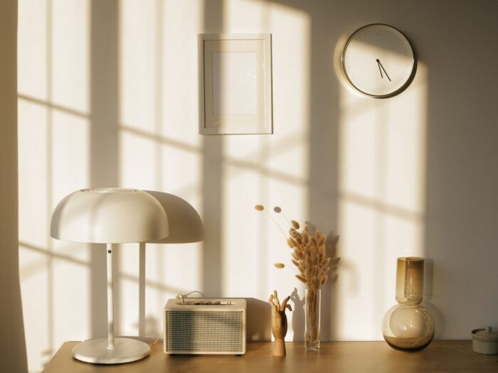 Natural light in a living room