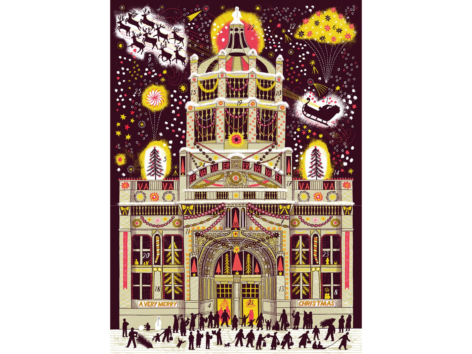 V&A FACADE ADVENT CALENDAR