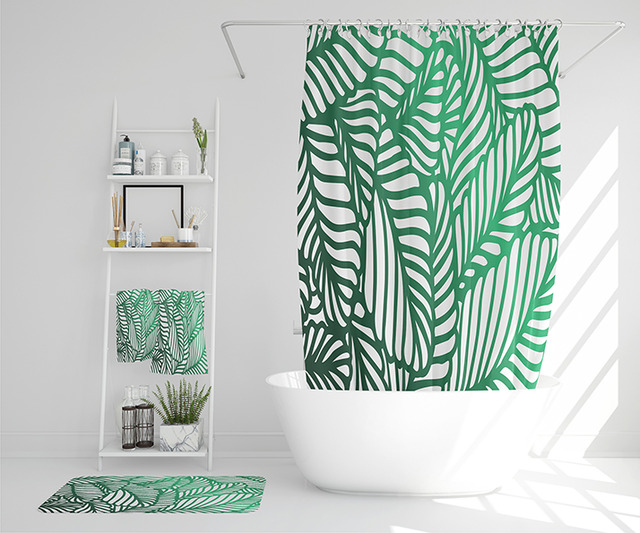 Green bathroom accessories